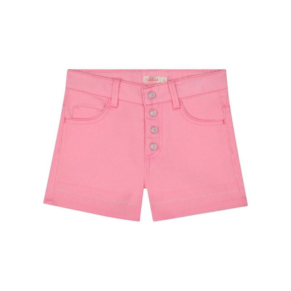 Billieblush Girls  Denim Sequin Short, Pink